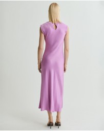 M.N.G - Noelis Satin Midi Dress