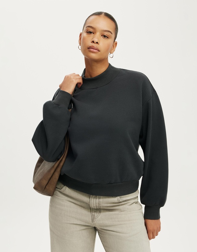 Cotton On - Mock Neck Sweatshirt