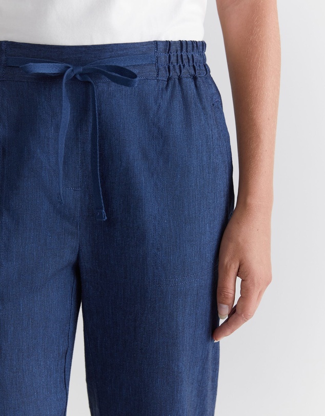 Sportscraft - Rosa Crop Linen Pant