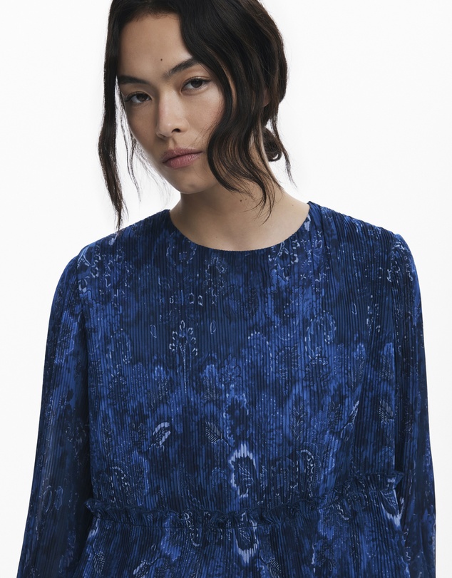 Desigual - Long-sleeve pleated blouse