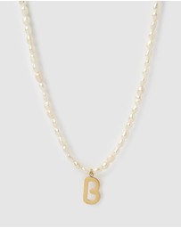 Arms Of Eve - Statement Letter Pearl Necklace