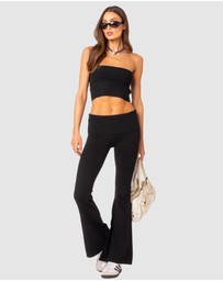 EDIKTED - Desiree Fold Over Knit Tube Top