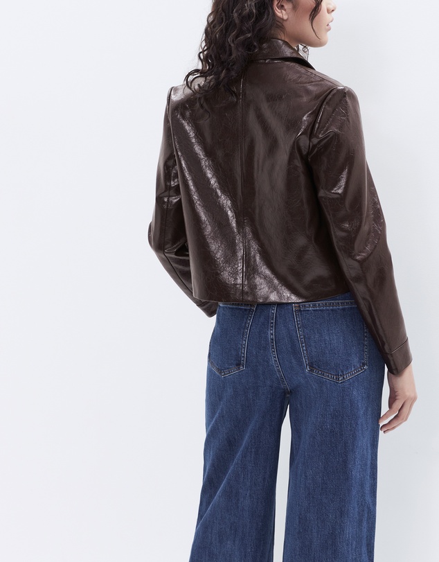 UNISON - Collared Patent Jacket
