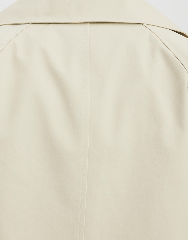 AERE - Lucie Organic Cotton Cropped Trench