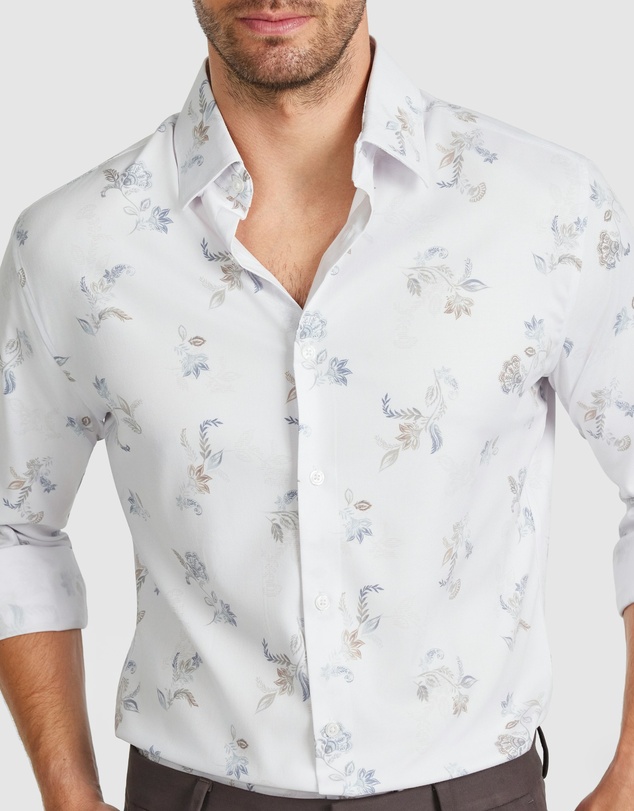 Tarocash - Sol Slim Bamboo Floral Shirt
