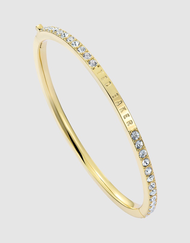 Ted Baker - CLAUDIA: Narrow Crystal Hinged Bangle Bracelet
