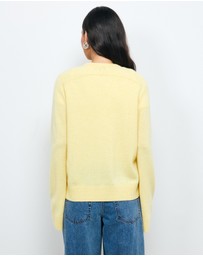 AERE - Isla Merino Wool Relaxed Cardigan