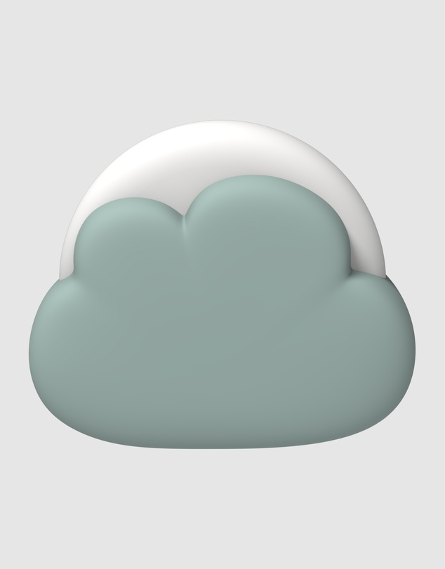 Kreafunk - Kreafunk Kids Cloudy Lamp - Dusty Green