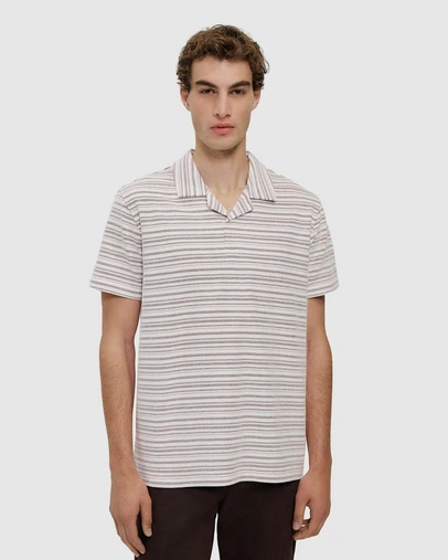 Trenery - Jacquard Stripe Polo