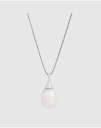 Najo - Isla Silver Pearl (White) Necklace