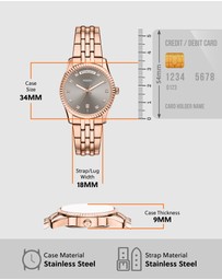 Fossil - Scarlette Rose Gold Analogue Watch