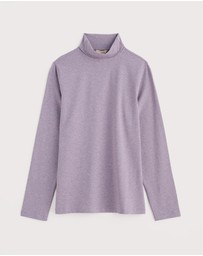 Seasalt - Seasalt Cornwall Purple Landing Roll Neck Top