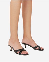 Wittner - Gracie Patent Leather Kitten Heel Mules