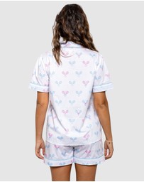Sant And Abel - Women's Tennis Bows Short PJ Set