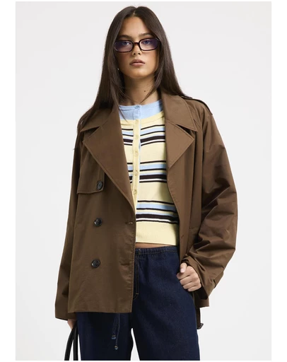 Alice In The Eve - Tessa Cinched Trench Coat