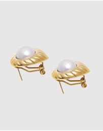Nialaya Jewellery - Women's Vintage Pearl Earrings