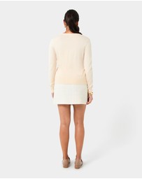 Forcast - Nicolette V-Neck Knit Cardigan