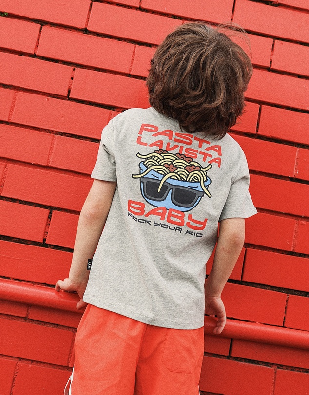 Rock Your Kid - Jet Tee in Grey Marle
