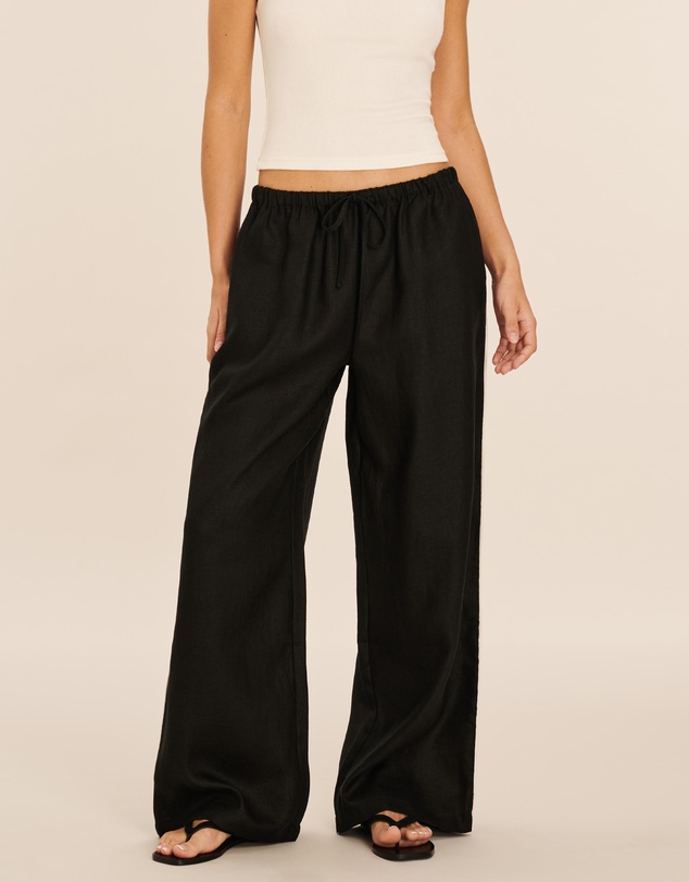 AERE - Cleo Linen Relaxed Pants