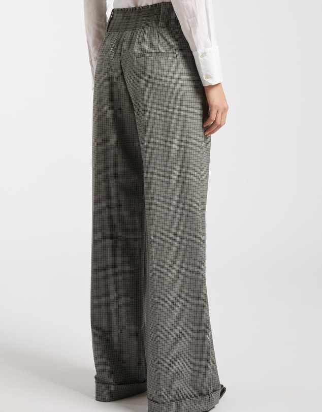 Marella - Check Wide Leg Trouser