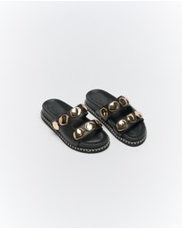 Goldie The Label - Shae Leather Slide