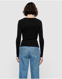 Staple the Label - Mira Twist Knit Top
