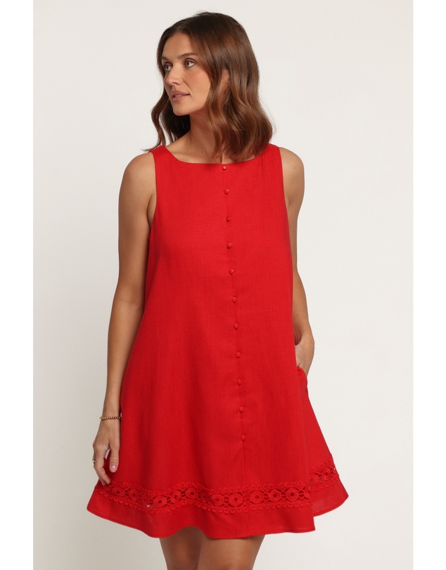 Petal & Pup - Floralyn Mini Dress - Red