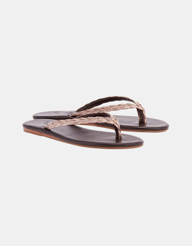 Ancient Greek Sandals - Saionara Raffia Sandals