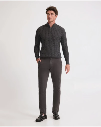 Oxford - Marlon Zip Neck Cable