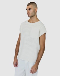 Justin Cassin - Mateo Pocket Knitted Vest