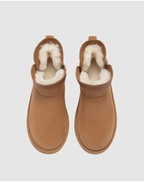 EVERAU - Australian Shepherd Ugg Mini Wintra Cow Suede Upper UGG Boots