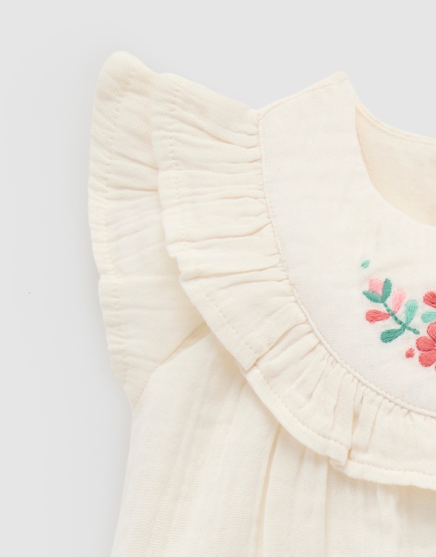 Purebaby - Embroidered Set -Kids-Babies