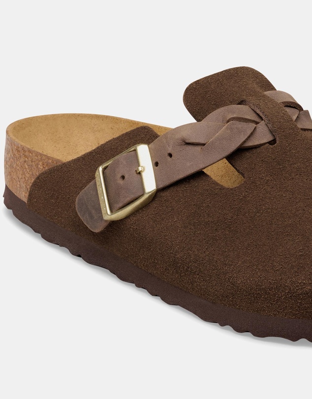 Birkenstock - Boston Braided Suede Leather Narrow - Unisex ICONIC EXCLUSIVE
