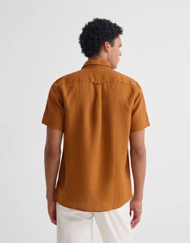 Oxford - Leyton French Linen Short Sleeve Shirt