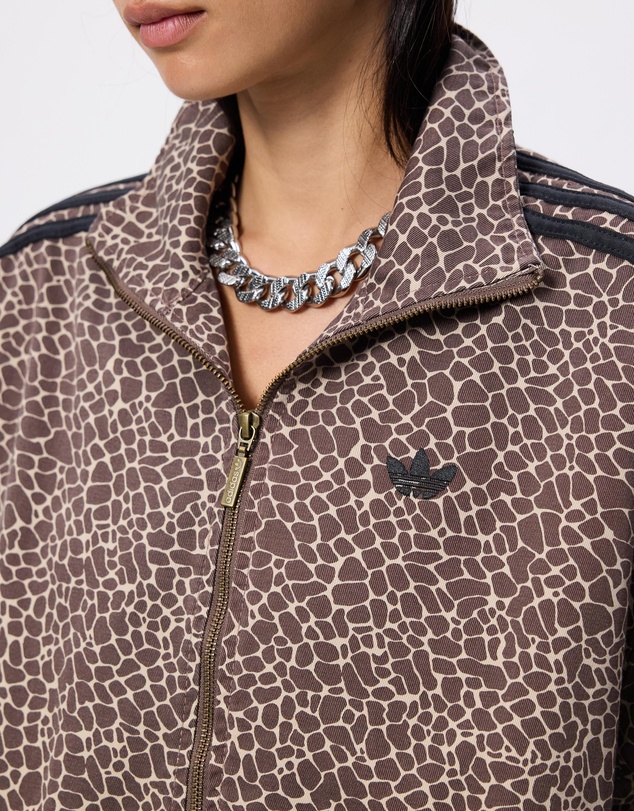 adidas Originals - Firebird Oversized Allover Print Denim Jacket