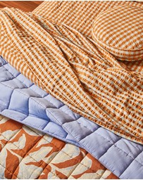 Mosey Me - Honey Blue Seersucker Flat Sheet