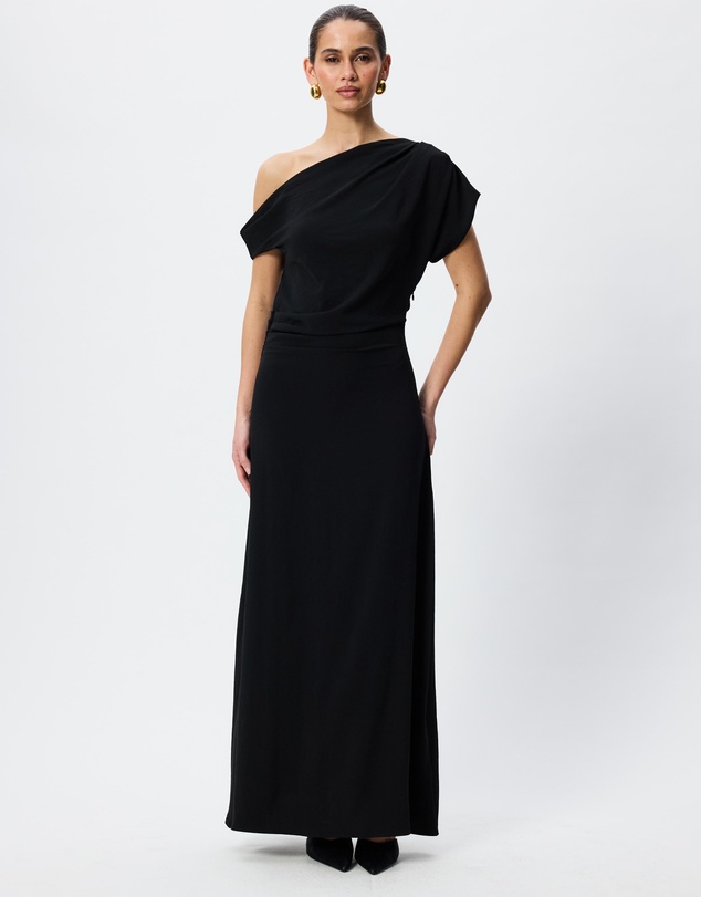 Tussah - Natalia Asymmetrical Neckline Maxi Dress