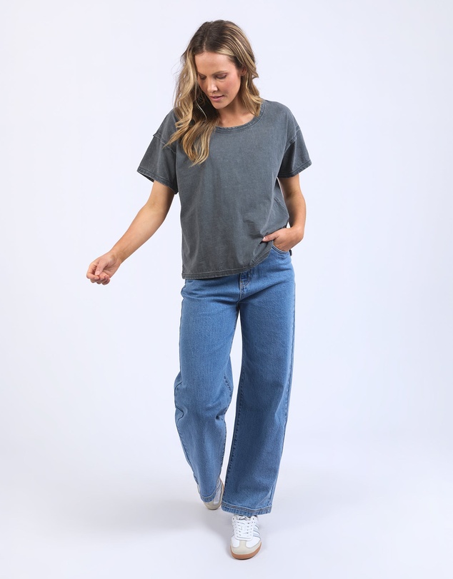 Foxwood - Marley Tee Washed Black