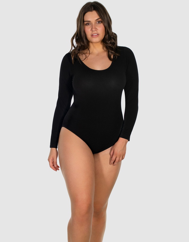 B Free Intimate Apparel - Long Sleeve Bamboo Bodysuit