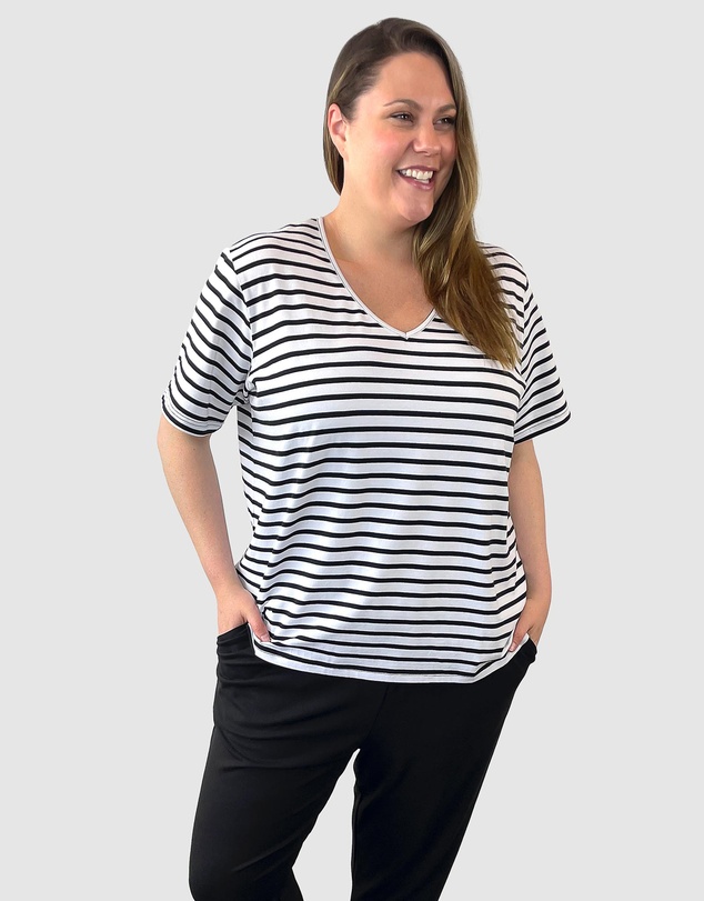 Love Your Wardrobe - Cassie Stripe Tee
