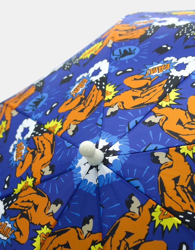 Morgan & Taylor - Superhero Kids Umbrella in Black Comic Print