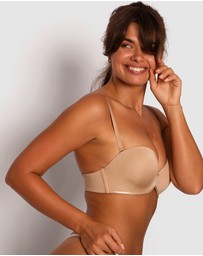 Bras N Things - Inner Essence Devilish Push Up Strapless Bra - Nude