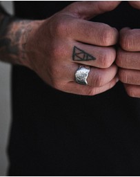 Haze & Glory - ICONIC EXCLUSIVE - Ring Band El Tigre Large in 925 Sterling Silver