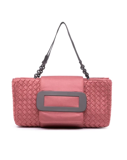 Pre-Loved by Azura Reborn - Pre-Loved bottega veneta Stylish Top Handle Bag with Unique Details and Durable Construction