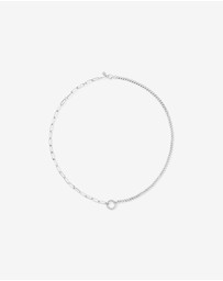 Michael Hill - Paperclip and Curb Link Chain Necklace in Sterling Silver