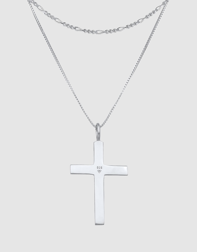 Kuzzoi - ICONIC EXCLUSIVE - Cross Pendant Necklace in 925 Sterling Silver