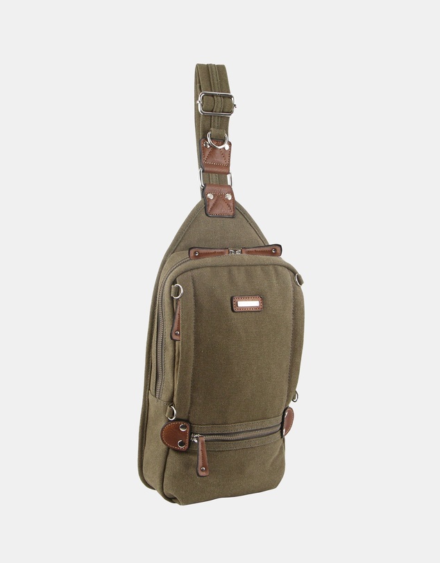 Pierre Cardin - Pierre Cardin Canvas Cross Body Sling Bag