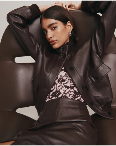 SABA - Elyse Leather Bomber