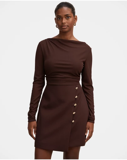 Forever New Petite - Isadora Petite 2 in 1 Tailored Mini Dress