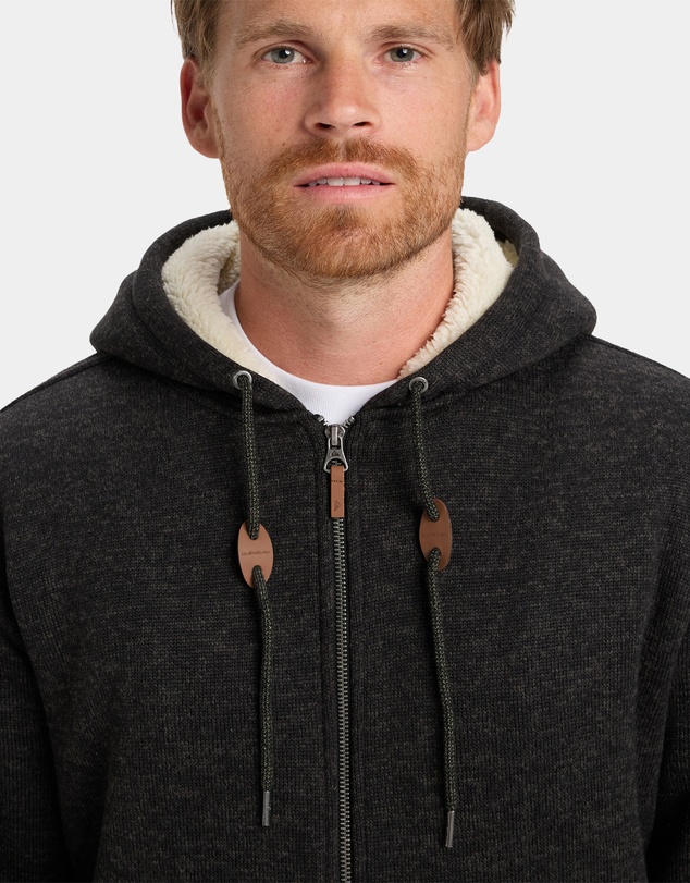 Quiksilver - Mens Keller Sherpa Zip Up Hoodie